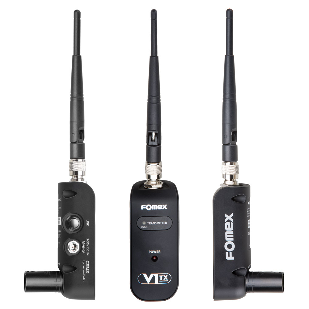 FOMEX-V1-Transmitterr-front-seiten Fomex V1 Wireless DMX Transmitter