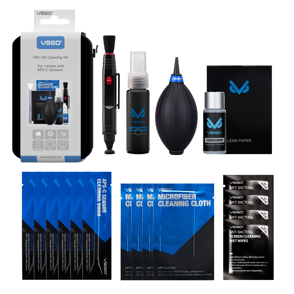 VSGO Camera Lens & APS-C Sensor Cleaning Portable Kit DKL-20