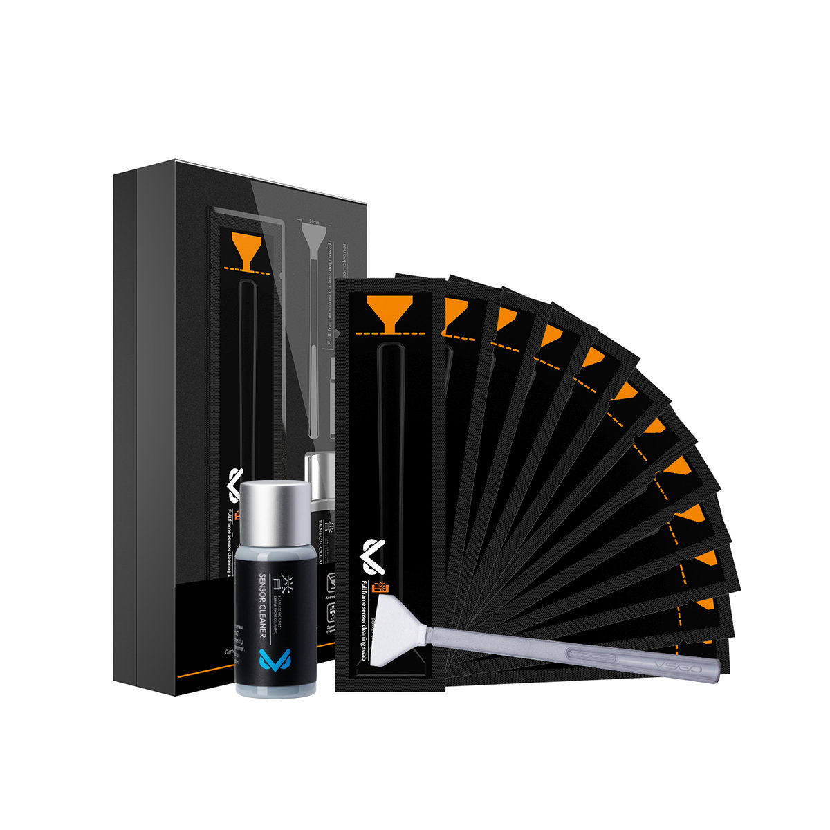 VSGO Vollformat Sensortupfer mit Reinigungsflüssigkeit VS-S03E