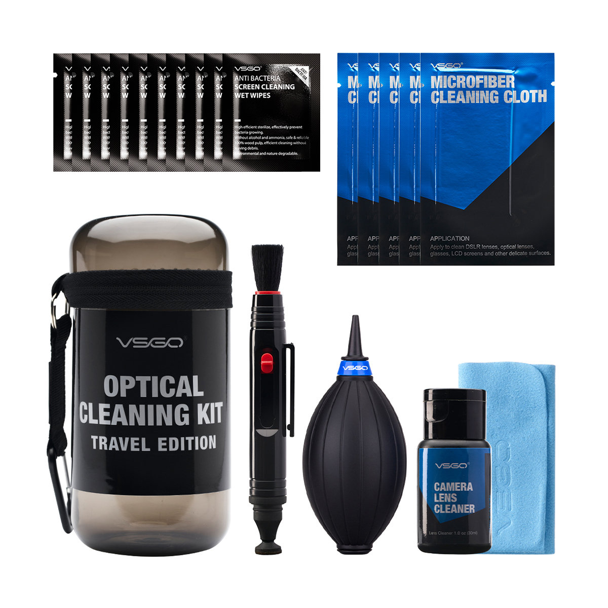 VSGO Optical Cleaning Kit Travel Edition (Grau) DKL-15G
